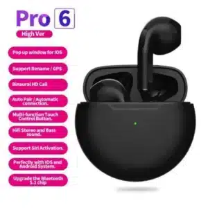 2022 Air PRO6 Tws Bt Stereo Waterproof Wireless Headphone PRO 6 Earphone with Mic Earbuds for Mobilephone